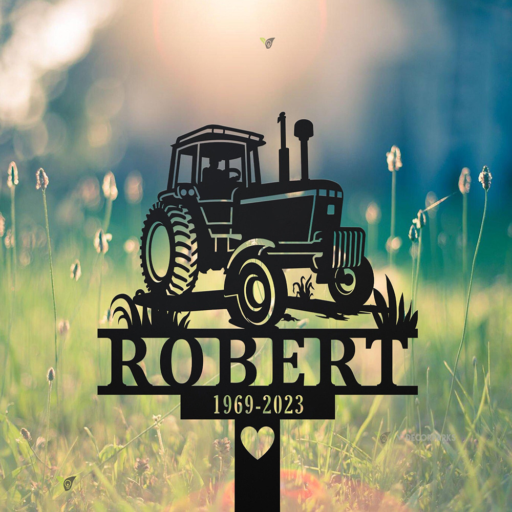 Farming Farmer - Metalowy znaczek pamięci dla rolnika z