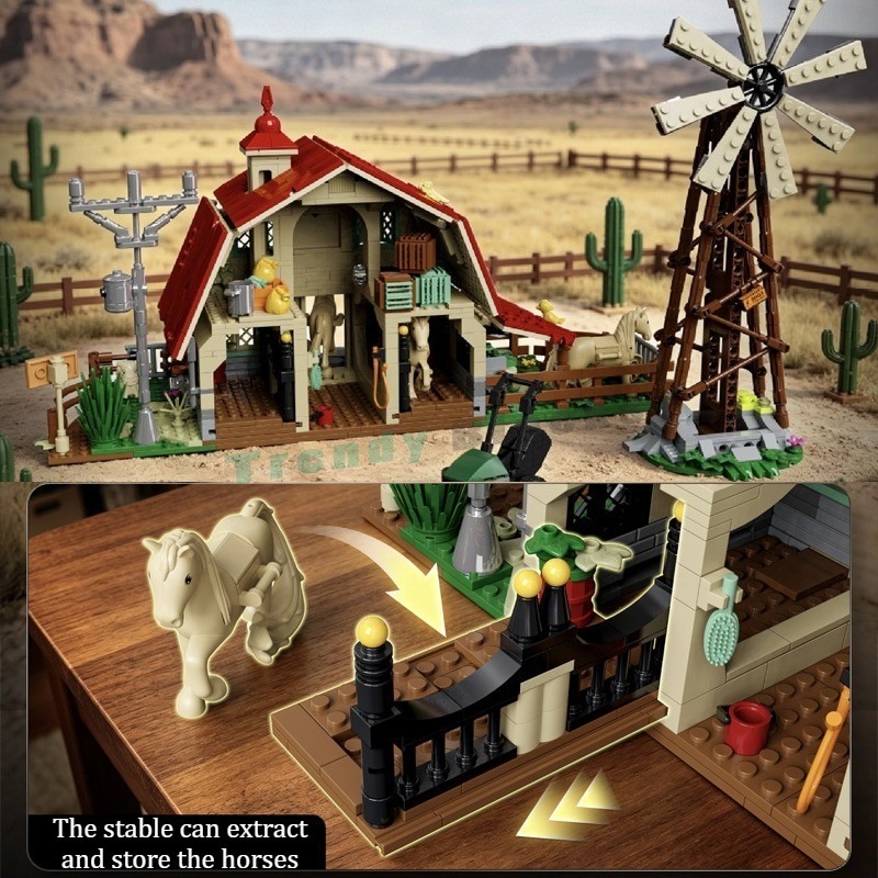 1359 elementów Klocki konstruk – Agriculture Farm House recenzja i cena